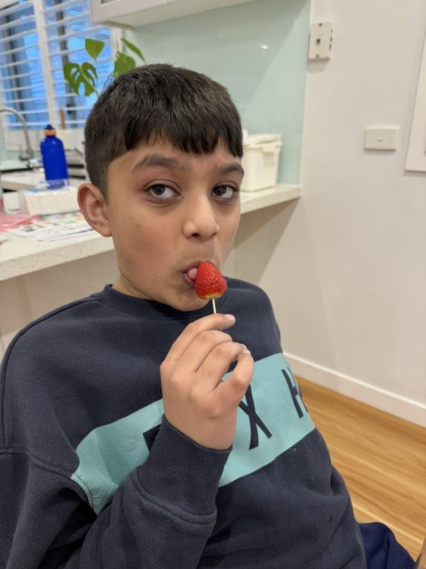 Fresh Strawberry Tasting